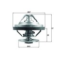Thermostat Kühlmittel MAHLE TX 158 87 Kühlung