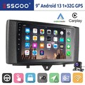 32G Android 13 Für Smart Fortwo 451 2010-2015 Autoradio GPS Navi CarPlay RDS KAM