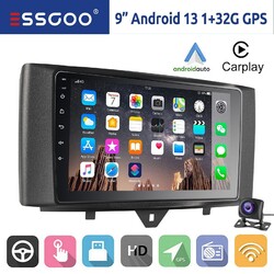 32G Android 13 Für Smart Fortwo 451 2010-2015 Autoradio GPS Navi CarPlay RDS KAM