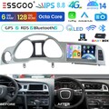 6+128GB DAB+ Android 14 Autoradio Carplay KAM Für Audi A6 C6 4F MMI 2G 2005-2009