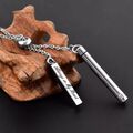 Gedenkschmuck Tierurne Asche Anhänger Urne Anhänger Kette Amulett Micro neu Bl.