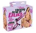 You2Toys Vibrating Strap-On Duo Dildo Pink PVC Rosa Vibration Unisex Anus