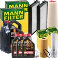 MANN INSPEKTIONSPAKET+8L MOTUL EFE 5W30 ÖL passend für BMW X5 E70 X6 xDrive 3.0d