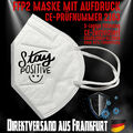 FFP2 Atemschutzmaske Mundschutz Mundmaske Zertifiziert CE 2163 Stay Positive