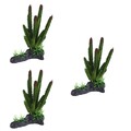  Set of 3 Künstliche Aquariumpflanzen Deko Fischtank Landschaftsdekoration