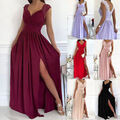 NeuDamen Spitze Abendkleid Trägerkleid Ball Partykleid BrautjungferCocktailkleid