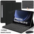 Für Samsung Galaxy Tab S10 FE S9 S8 S7 Hülle Bluetooth Touchpad Tastatur Maus DE