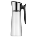 WMF Wasserkaraffe mit Griff Wasserkrug 1,5 l Basic schwarz Glas Edelstahl