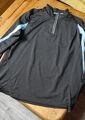 Langarm Funktionsshirt, Sport-Shirt schwarz/blau, Damen, Größe 44