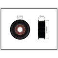 ORIGINAL® Caffaro Umlenk-/Führungsrolle, Keilrippenriemen für Ford MONDEO III