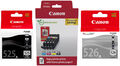 6 Canon Druckerpatronen Tinte PGI-525 BK CLI-526 BK/C/M/Y/GY Multipack