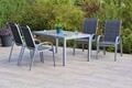 MX Gartenmöbel Amalfi di Lusso Set 5tlg. Alu Gartengarnitur Terrassenmöbel Tisch