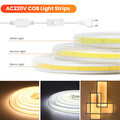 COB LED Streifen Leiste Band Strip 220V Lichterkette Lichtschlauch Selbstklebend