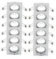 12x Einbaustrahler Einbauleuchte Spot weiß GU10 Fassung LED AUSWAHL TG6729-126S