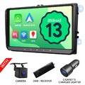 DAB+ 9" IPS Android 13 Autoradio Carplay GPS Für VW Golf Polo Touran Tiguan Navi
