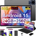 2025 Neu Tablet Android 15 24GB RAM+256GB 8580mAh 14 Zoll 4G LTE 2SIM WlFl GPS