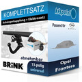 BRINK Anhängekupplung abnehmbar und TOWTEC E-Satz 13polig für Opel Frontera 24-