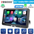 6G+128G 10" 8Kern Android14 Carplay Autoradio GPS BT WiFi Drehbarer Bildschirm