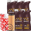 FEBI ÖLFILTER VAG 1.9 2.0 TDI + 5x1L MANNOL 5W-30 ENERGY MOTORÖL VW 502 505.00