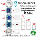 Busch-Jaeger Reflex Si alpinweiß Haus-Set Schalter Steckdosen Rahmen