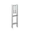 1x Pfostenanker H-Anker 101 mm für Pfosten 10x10cm Carport 5mm + Befestigungsset