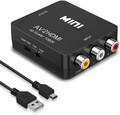 RCA auf HDMI Konverter, 1080P RCA Composite CVBS AV zu HDMI Video Audio