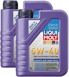 2x LIQUI MOLY Motoröl Leichtlauf High Tech 5W-40 Motorenöl Motoröl 1l 3863