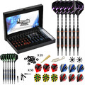 Dartpfeile soft Set 12 Softdart Pfeile 62 Kunststoff Dartspitzen + 24 Flights DE