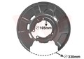 VAN WEZEL Spritzblech Bremsscheibe 0627373 für F21 BMW F20 3er Touring E91 1er