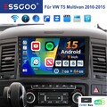 DAB+ Android 15 Carplay Autoradio 2+64G GPS NAVI BT Für VW T5 Multivan 2010-2015