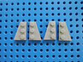 LEGO 4 x Flügelplatte 43722 43723   = 2 Paar  3x2  neu hellgrau 