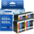 20pk Patronen für Epson 503XL Home XP-5200 XP-5205 WF-2960 DWF WF-2965 XXL