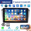Für Mazda 3 2003-2009 9" Android 13 2+64G Carplay Autoradio GPS Navi WIFI BT RDS