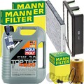MANN INSPEKTIONSPAKET+LIQUI MOLY 5W-30 MOTORÖL passend für HYUNDAI ix35 1.7 CRDI