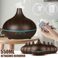 Neu LED Diffuser 550ML Aroma Diffuser Ultraschall Mist Luftbefeuchter mit Timer