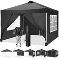 3x3m/3x6m Pavillon Wasserdicht Faltpavillon Pop-Up Pavilon Partyzelt Gartenzelt