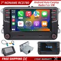 7" NONAME RCD330 RCD780 RCD360PRO 3 Plus 187B Android Auto Carplay Radio Für VW