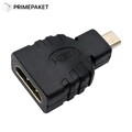 HDMI auf Micro HDMI Adapter Typ A Buchse zu Typ D Stecker Vergoldet 24K Premium