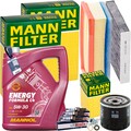 MANN INSPEKTIONSPAKET+5L MANNOL 5W-30 ÖL passend für DACIA LOGAN SANDERO MCV 2