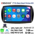 Autoradio Android13 32G Carplay Für Benz Smart Fortwo 453 KAM GPS NAVI WIFI SWC