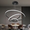 Moderne Led Pendelleuchte 3 Ringen Esstisch 60W Dimmbar Hängeleuchte Deckenlampe