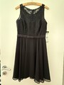 Vera Mont Cocktailkleid Gr. 36 – neu mit Etikett – Spitzenoberteil & Chiffonrock