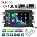 DAB+ Carplay Autoradio Android 13 2+64G GPS Cam MIK Für B Renault Dacia Sandero