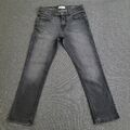 Brax Cooper Herren Denim Jeans Stretch Hose Gr 23 W33 L30 Baumwolle Schwarz 