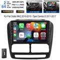 DAB+ 2+64G Android 15 Autoradio BT Für Fiat Doblo MK2/Opel Combo D GPS CarPlay