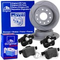 ATE PowerDisc BREMSSCHEIBEN + BELÄGE HINTEN für VW GOLF 7 TOURAN 5T A3 8V LEON