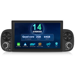 7" DAB+ Für FIAT PANDA 2013-2020 Android 14 Autoradio mit Carplay GPS Wifi 2+64G