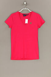 RALPH LAUREN SPORT Shirt Logo-Stitching XS raspberry