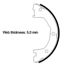 TEXTAR Bremsbackensatz, Feststellbremse Hinterachse u.a. für IVECODie Nr.1* für Autoteile: Top-Preis-Leistungs-Verhältnis