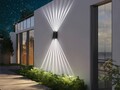2-8x RGB/CCT LED Solarleuchten Zaunleuchte Wandlampen Gartenleuchte Außen Lampe
